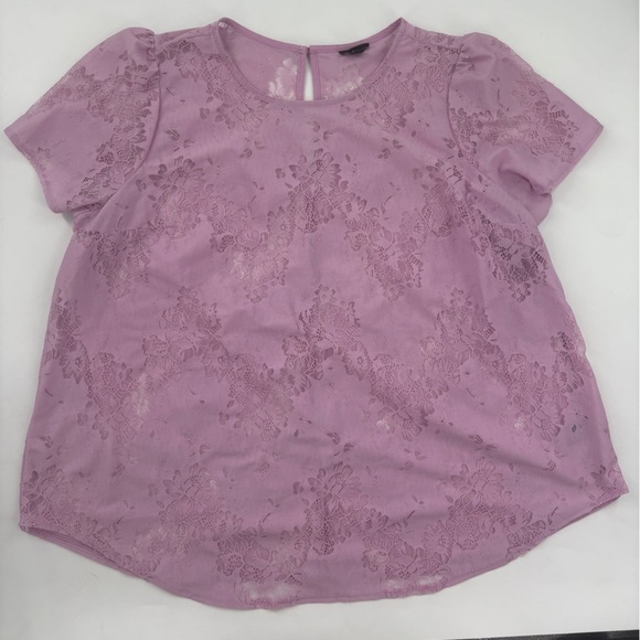 Torrid Lavender Lace Blouse - Picture 9 of 13